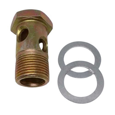 Kit Parafuso Oco 20mm 4 Furos + Arruelas Vedação Alumínio