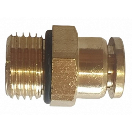 Conexão Latão Macho Engate Rápido Tubo 12mm X Rosca M22x1,5