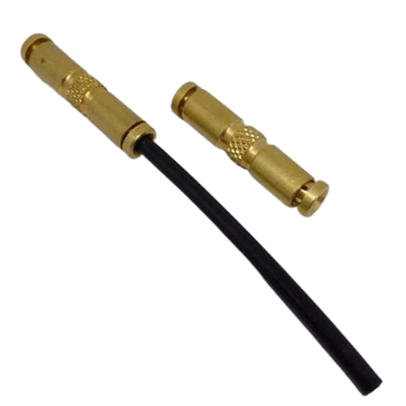 União Emenda Reta Latão 6mm Pneumática Engate Rápido