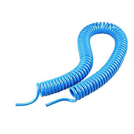 Mangueira Espiral PU 8mm 8x1,25mm 15 mt Azul
