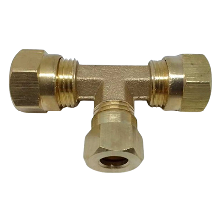 Tee União Porca Anilha Redução Tubos 12mm X 8mm X 12mm