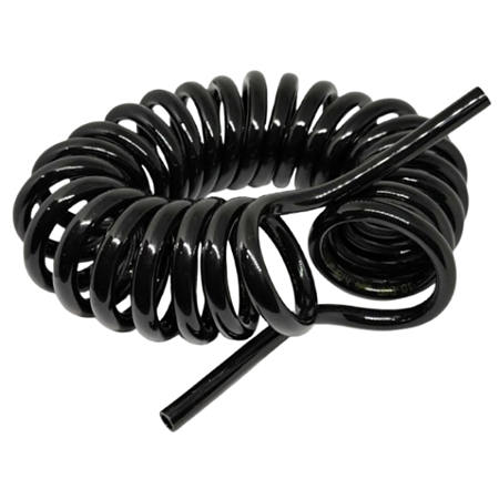 Mangueira Espiral PU 8mm 3,5mt Preto