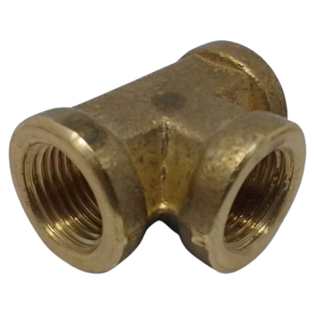 Conexão Tee Rosca Fêmea M16 X M16 X M16x1,5 Em Latão