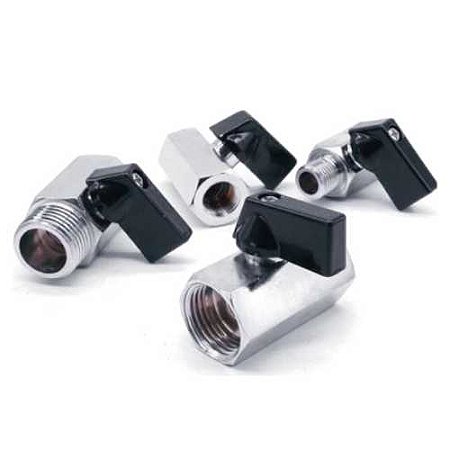 Registro Válvula Esfera Mini Macho X Femea 3/8 Industrial