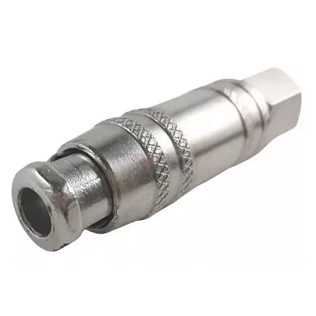 BICO INFLADOR DE AR P/ PNEU COM C/ TRAVA ENGATE RÁPIDO ROSCA 1/4