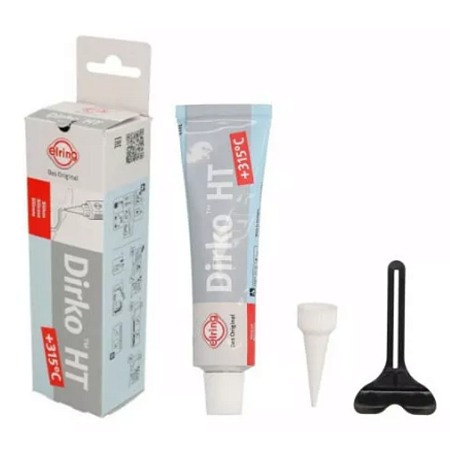 Cola Silicone Cinza Grey Motor Alta Temperatura Dirko Elring