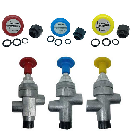 Kit Reparo Válvulas Acionamento Push-pull Painel Suspensor