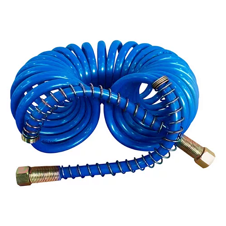 Mangueira Espiral Ligação Cavalo / Carreta 5,5mt Azul 11/16x11/16