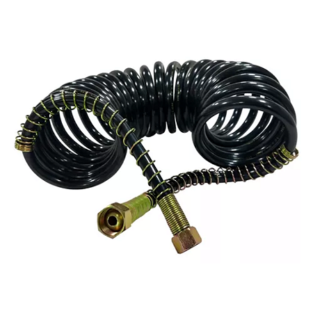Mangueira Espiral Ligação Cavalo / Carreta 4,5mt Preta 11/16x11/16