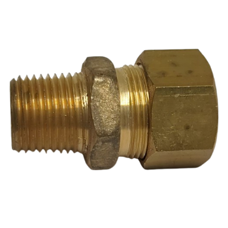 Conector Macho Porca E Anilha 1/2 Npt X Tubo 3/4