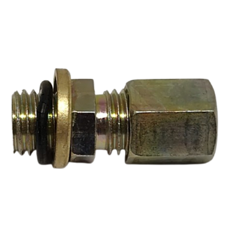 Conector Macho Porca E Anilha M12X1,5 x Tubo 6mm