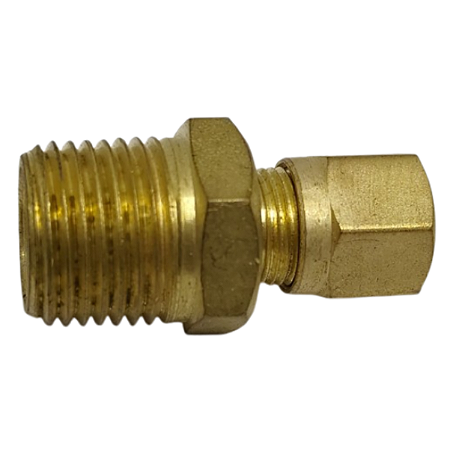 Conector Macho Porca E Anilha 1/2 Npt x Tubo 3/8