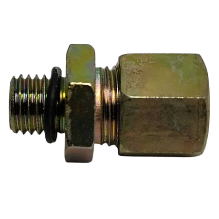 Conector Macho Porca E Anilha M12X1,5 x Tubo 10mm