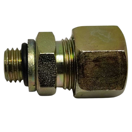 Conector Macho Porca E Anilha M12X1,5 x Tubo 12mm