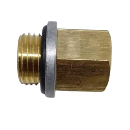 Adaptador Macho Latão M16x1,5mm X 1/4 Npt (13,2mm) Fêmea