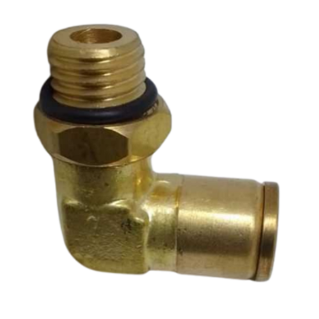 Cotovelo Latão Macho Engate Rápido Tubo 10mm X Rosca M12x1,5