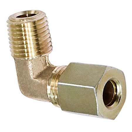 Cotovelo Rosca Macho 1/4 Npt x Tubo 5/16
