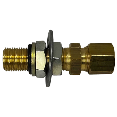União Anteparo Carretas Rosca M16x1,5 x Tubo 1/2 - 12,7mm