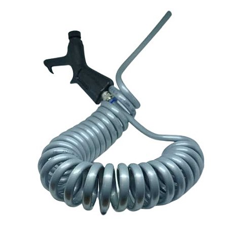 Kit Bico de Limpeza Botão/Espiral PU 3,5mt - Preto/Cinza
