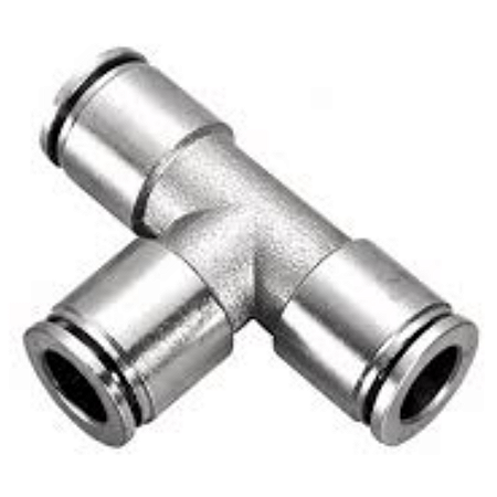 Tee União Emenda Metal Tubo 6mm