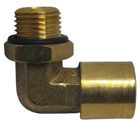 Cotovelo Latão Rosca Macho x Fêmea M14x1,5mm