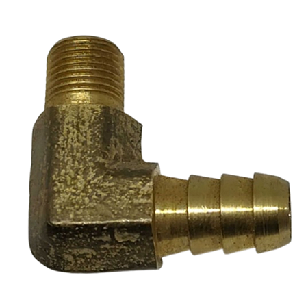 Cotovelo Latão Rosca Macho 1/8 X 3/8 Escama Para Mangueira