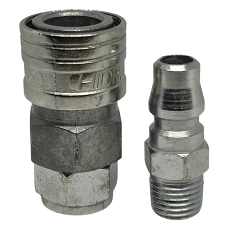 Kit Engate Rápido Ar 3/8 x Rosca 1/4 Macho Alta Vazão