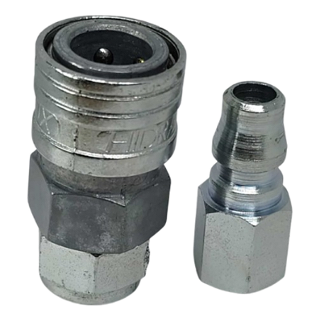 Kit Engate Rápido Ar 3/8 x Rosca 1/4 Fêmea Alta Vazão