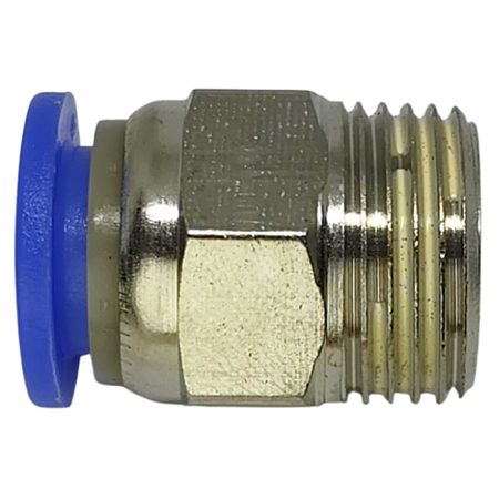Conector Macho Instantâneo Tubo 10mm x Rosca 3/8 Npt