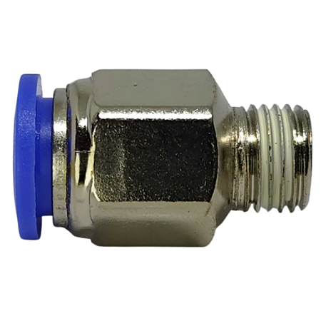 Conector Macho Instantâneo Tubo 12mm x Rosca 1/4 Npt