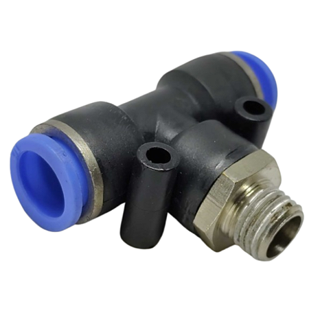 Tee Macho Central Instantâneo Tubo 1/2 x 1/4 Npt