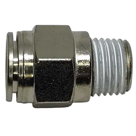 Conector Macho Instantâneo Tubo 10mm x Rosca 1/4 Npt