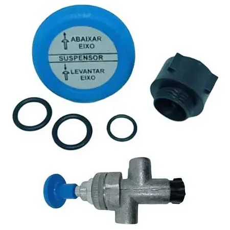 Jogo Reparo Completo Válvula Push-pull Carretas Botão Azul
