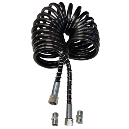 Espiral Ligação Cavalo / Carreta 5,5mt Preta Macho M16x1,5mm