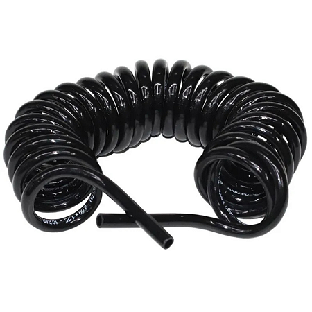 Mangueira Espiral PU 8mm 8 x 5,5 x 5 metros Preto