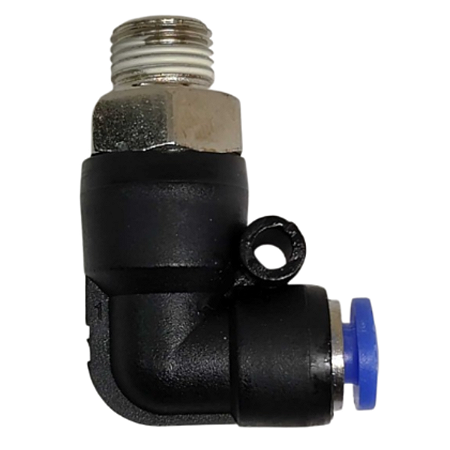 Cotovelo Macho Instantâneo Tubo 4mm x Rosca 1/8 Npt