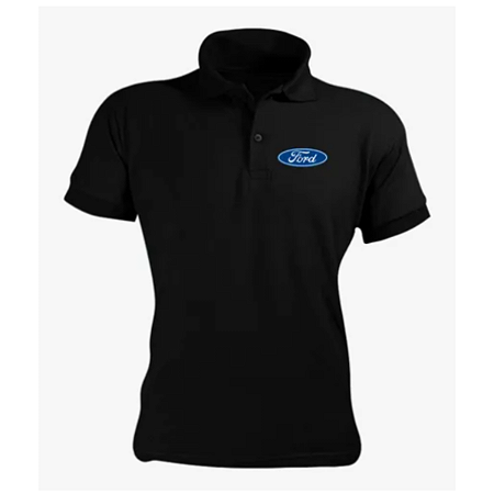 Camiseta Polo Algodão Masculino Malha Piquet Ford