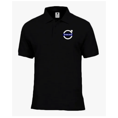 Camiseta Polo Algodão Masculino Malha Piquet Volvo