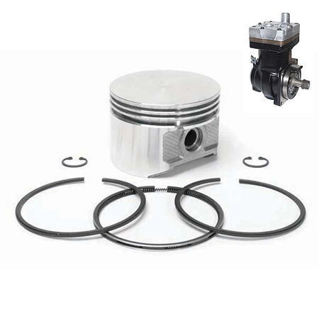 Jogo Pistão e Anéis Compressor de Ar Wabco 100mm STD Atego