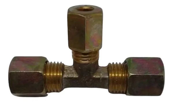 Tee União Porca Anilha Redução Tubos 8mm x 6mm x 8mm