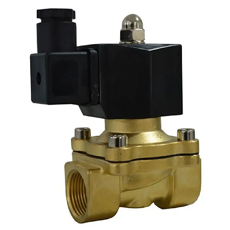 Válvula Pneumática Solenóide 2/2 Vias 24v Buzina Ar Rosca 1/2