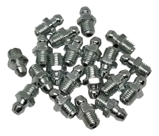 Bico Graxeiro Graxeira Reta 5/16'' Unf 24 Fios Aço