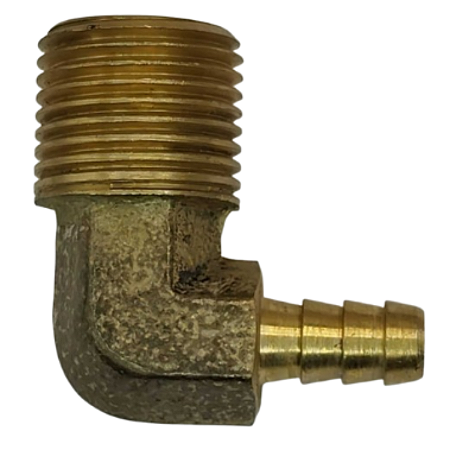 Cotovelo Latão Rosca Macho 1/2 X 5/16 Escama Para Mangueira