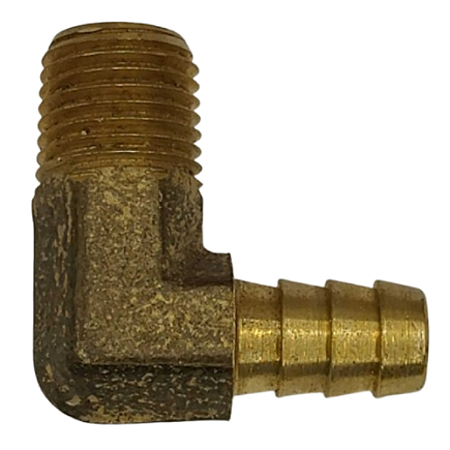 Cotovelo Latão Rosca Macho 1/4 X 3/8 Escama Para Mangueira