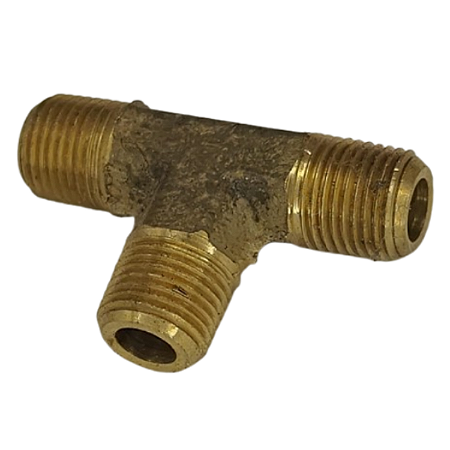 Tee Rosca Macho 1/8 Npt - 9,9mm Latão