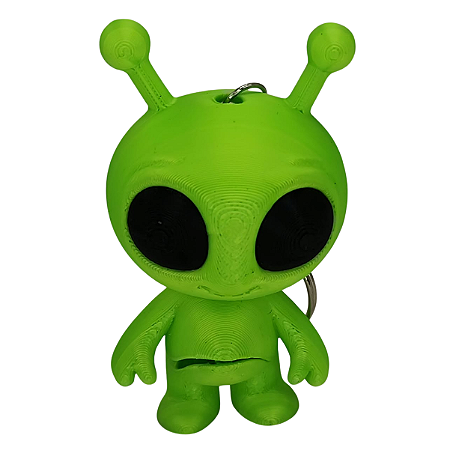 Chaveiro Impressão 3D Alienígena 8cm Premium