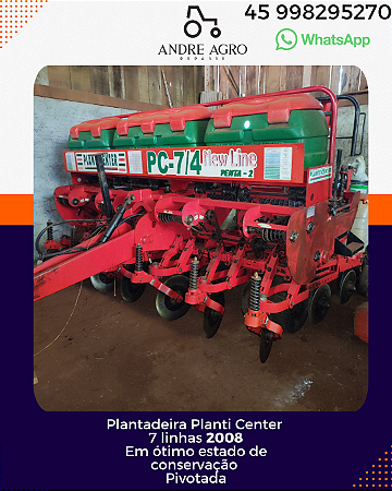 Plantadeira 7 linhas 2008 Planti Center