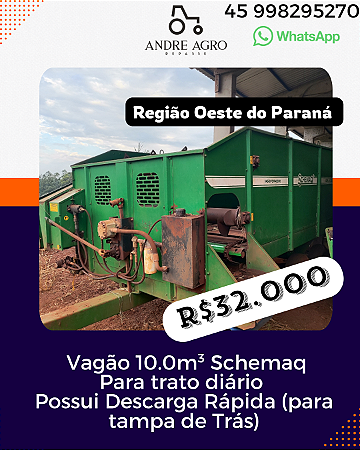 Vagão Forrageiro Trato diário