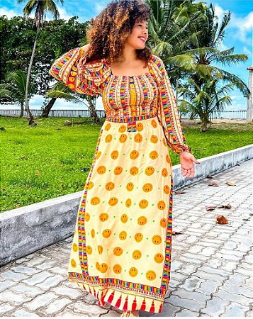 CROPPED LASTEX-  COLEÇÃO - SORRISO-AMARELO