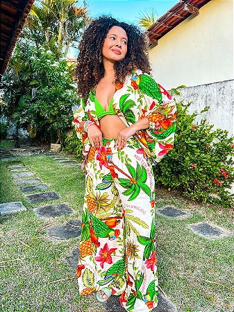 KIMONO LASTEX - BOROGODÓ  -ESTAMPADO - VISCOSE PRÉ LAVADO